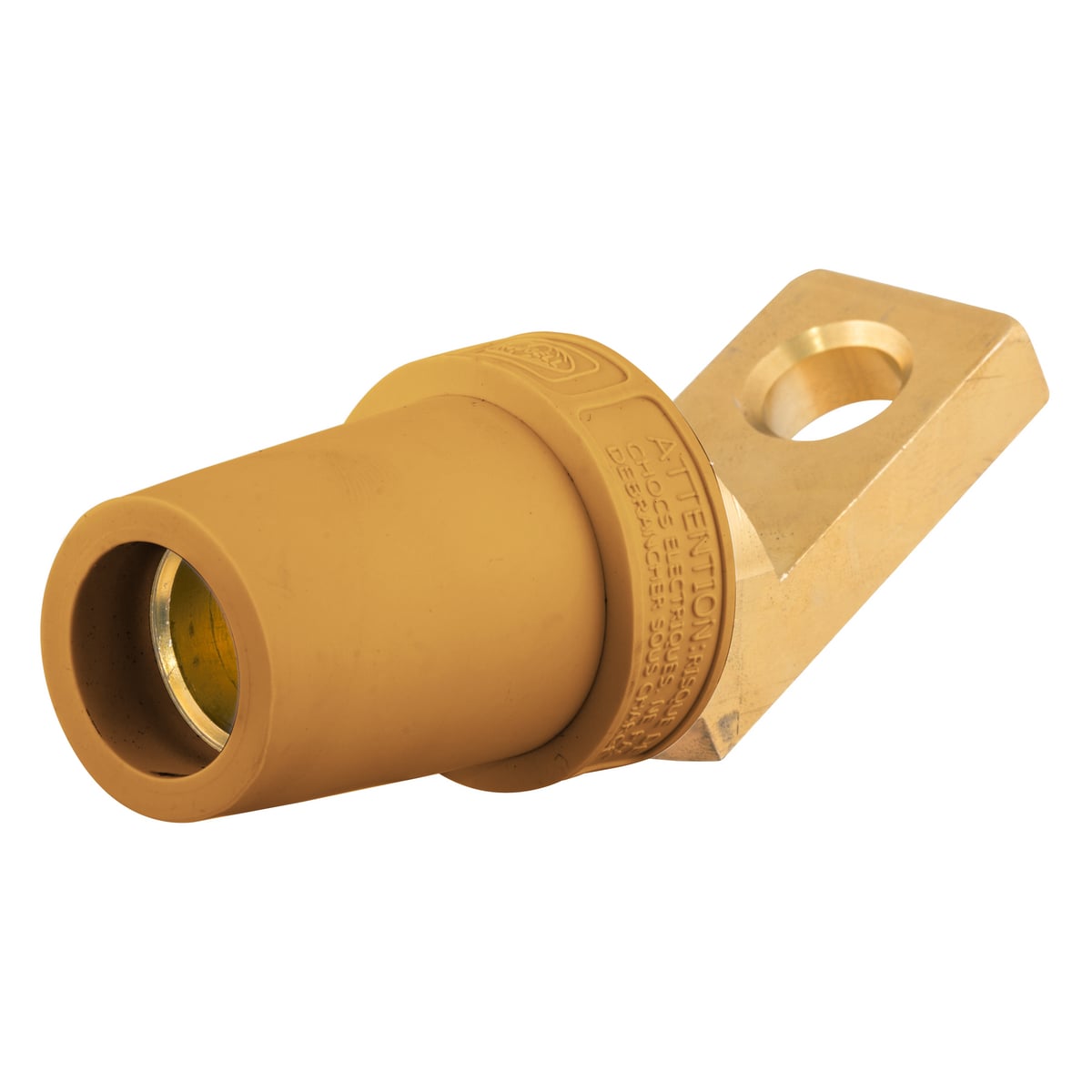 HBLFOAO 16 Series Angled Female Offset Stud Standard Straight Single Pole Receptacle, 400 A, 4/0 AWG Wire, Screw Terminal Connection, 3R/4X/12 NEMA Rating