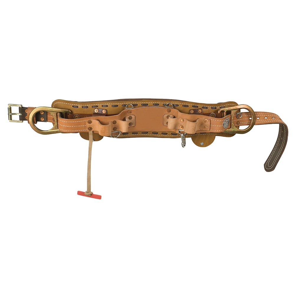 5278N-18D Full Floating Body Belt, Forged Single Tongue Buckle, Leather/Nylon/Klein-Kord Webbing, Alloy Steel Hardware