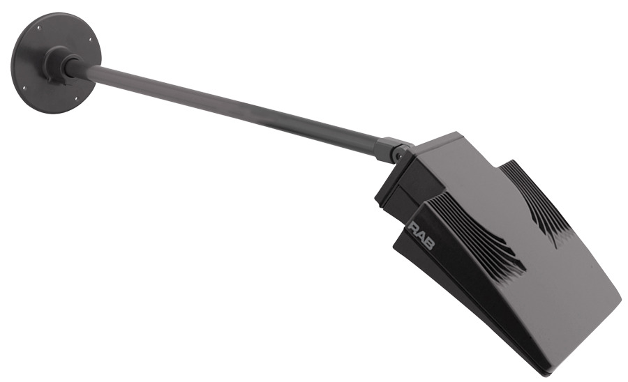 ARMSV24 Swiveling Mounting Arm With Round Wallplate, L-Pack Adaptor, For Use With WPLED10, WPLED13, WPLED18, WPLED20 and WPLED26 LED Wallpack, 1 in Dia Tube, Aluminum