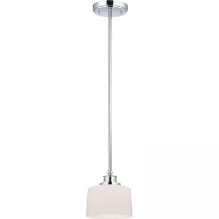 60-4588 Nuvo Soho Contemporary Mini Pendant, (1) A19 Lamp, 120 V AC, Polished Chrome Housing