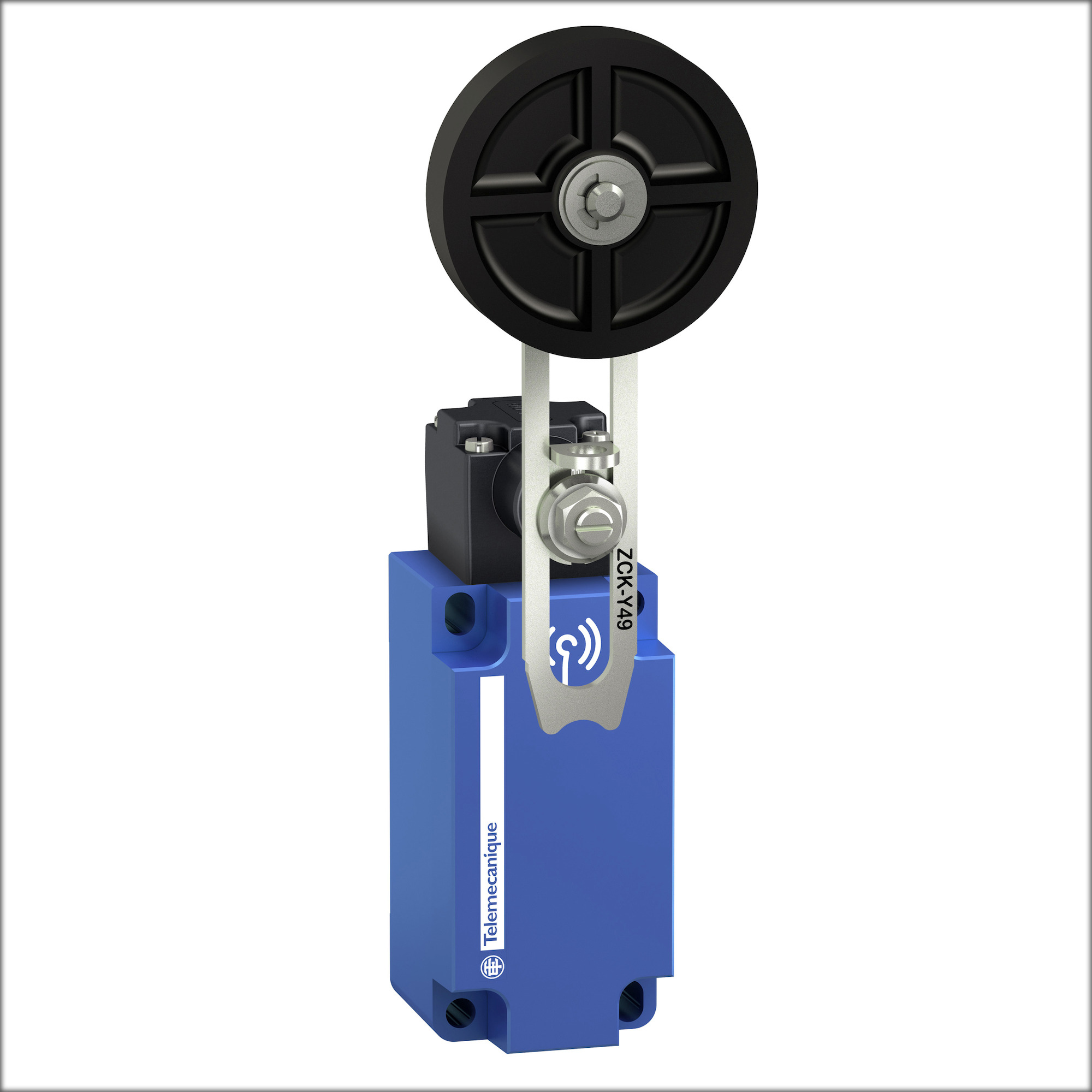 Wireless limit switch XCKW - adjustable 50mm plastic roller lever