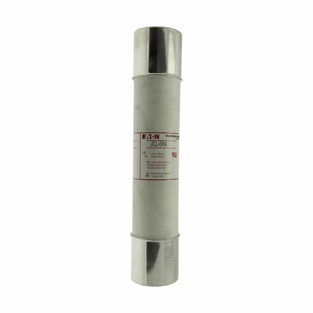 JCL-A-2R High Voltage Current Limiting Fuse With Cutler-Hammer Ampgard Hookeye, 70 A, 4800/5080 V AC, 80 kA, 165 A to 50 kA, Class R, Cartridge Body
