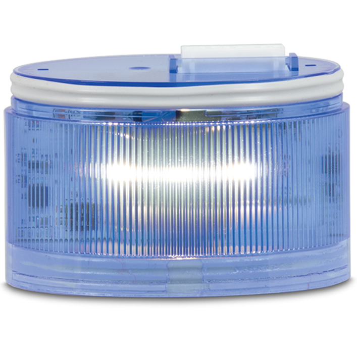 Radiant Multi-Pattern Light Module, Fresnel Lens, Red - Modular design allows for up to 7 light modules, 6 light modules plus 1 sound module (1 channel) or 5 light modules plus 1 sound module (2 channels). Five lamp/lens colors: Amber, Blue, Clear, Green and Red. Four integrated flash patterns selectable via dip-switch. Compatible with 12-24VAC/DC or 120-240VAC (Voltage dependent on selected wiring module). Indoor/Outdoor use. PLC compatible. Type 4X, IP65, enclosure when installed with both gaskets included with each module. IP69K compliant when installed with both gaskets included with each module. UL and cUL Listed, CE Certified.