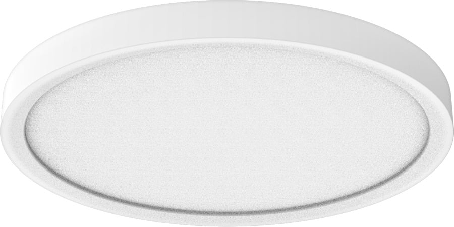SM7R15830120W SM Series Round Surface Mount Light, 15 W Fixture, 120 V AC, Matte White Housing