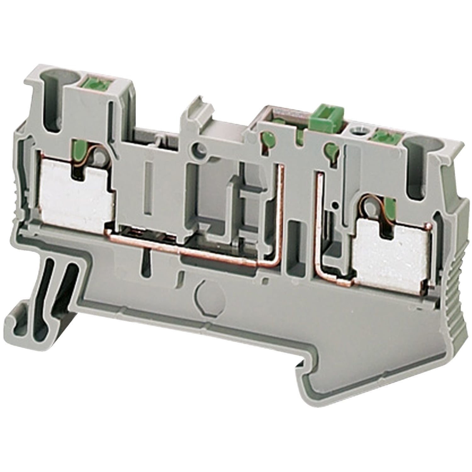 NSYTRP22SC Linergy TR 2-Point Disconnect Terminal Block, 400 V AC, 20 A, 0.14 to 4 sq-mm Solid, 0.14 to 2.5 sq-mm Flexible Wire, 1 Pole, Clip-Fit Mount