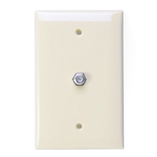 40539-MT Midsize Telephone/Video Wall Jack, 1 Gang, 3.12 in W, Nylon, Wall Mount