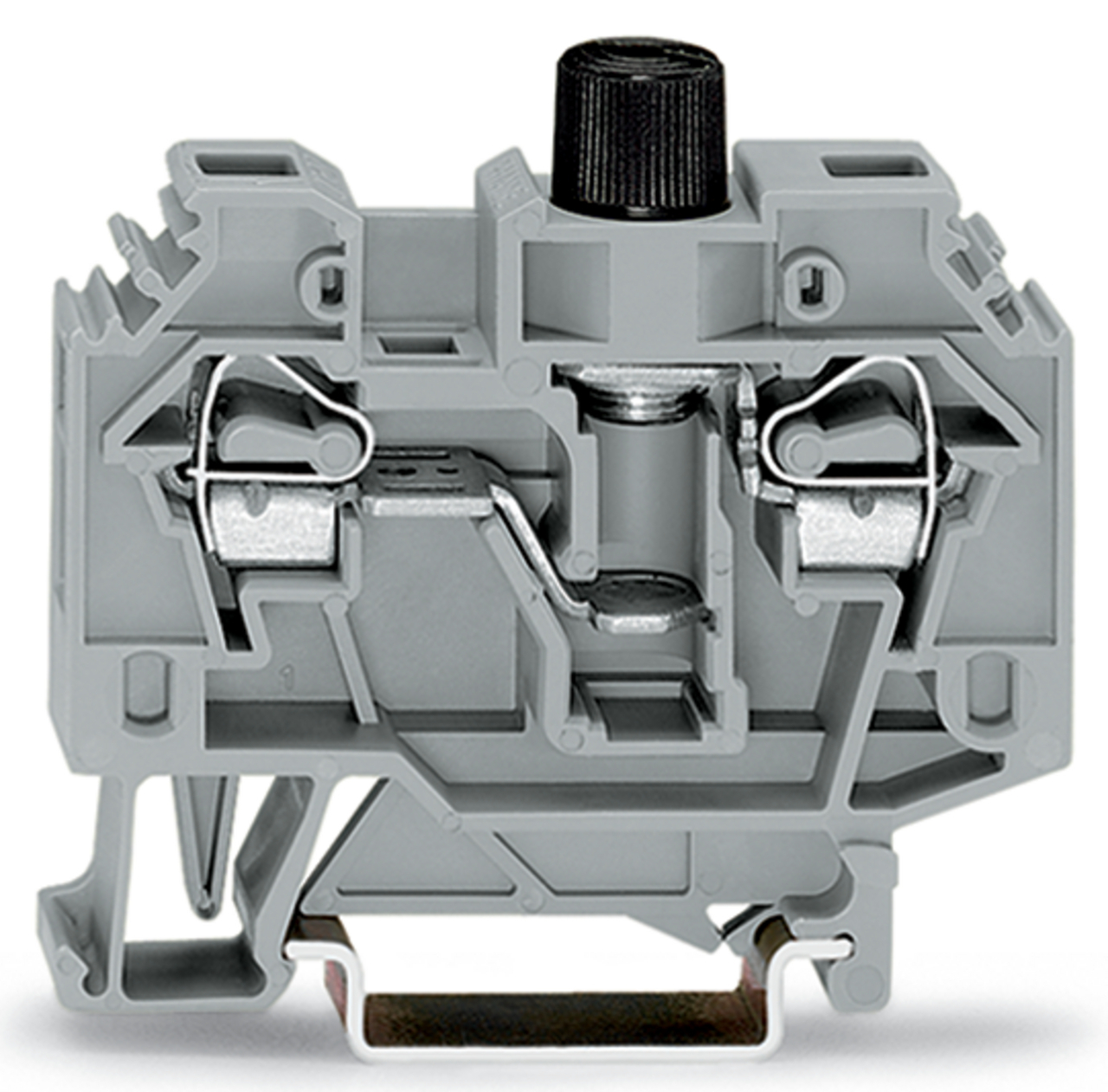 282-122, 500 V, 24 to 10 AWG Wire, 2 Poles, DIN Rail Mount