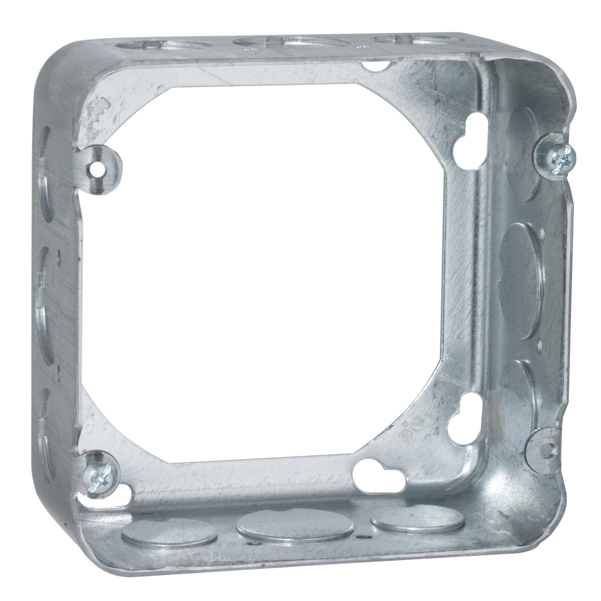 262 Square Box Extension Ring, 4-11/16 in L x 4-11/16 in W x 2-1/8 in D, Steel