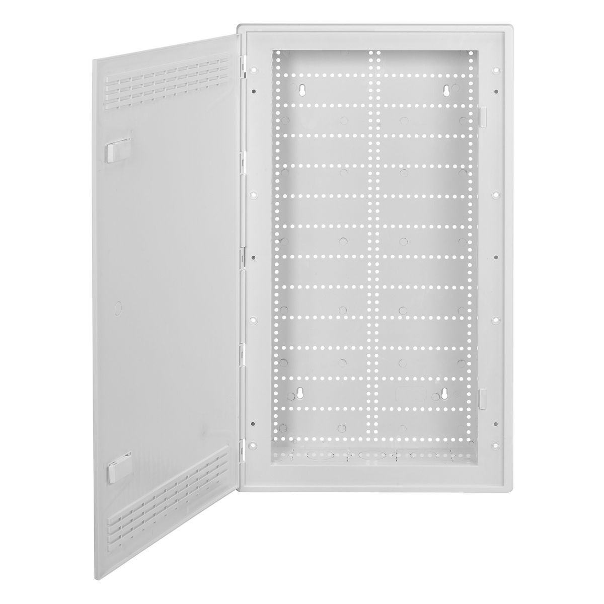 NSOBXP28 Non-Metallic Network Enclosure With Hinged Cover, 11 Module Enclosure, Surface Mount, Thermoplastic