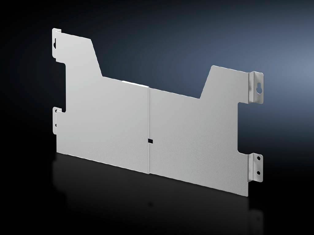 2515200 Wiring Plan Pocket, 35 mm D, 325 to 425 mm W Variable, For Use With AX Series 400 and 500 mm W Door Compact Enclosures, Carbon Steel, RAL 7035