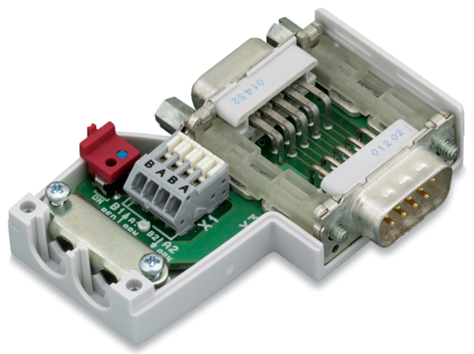750-970 Fieldbus Connector, 2.56 in D, Polyamide 6.6, Light Gray