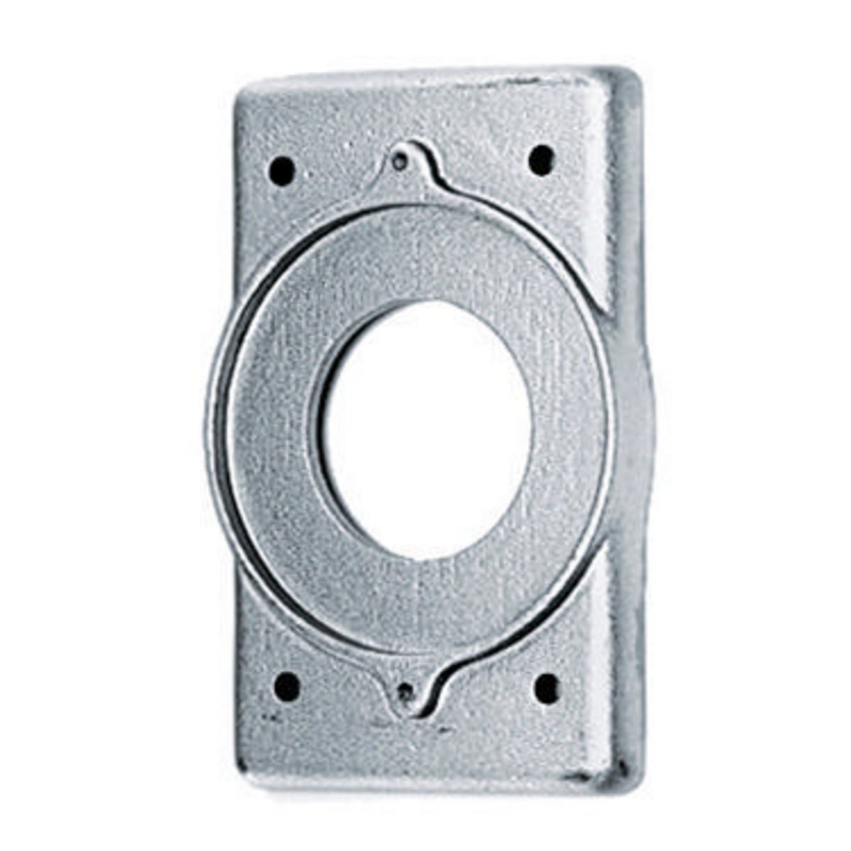 HBL7320 Non-Weatherproof Standard Cover, 1.36 to 1.39 in Dia, 4-9/16 in L x 2-27/32 in W x 7/16 in D, Cast Aluminum