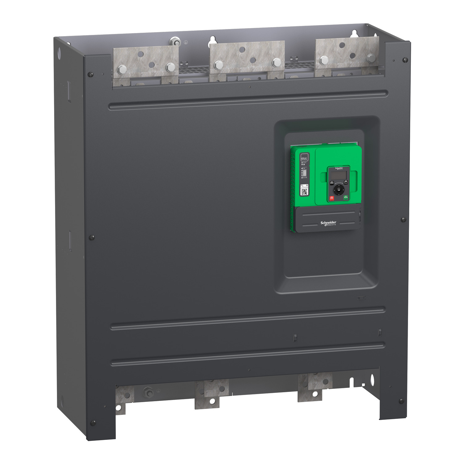 ATS480M10Y ATS480 External Bypass Soft Starter, 110 to 230 VAC V Coil, IP00 Enclosure