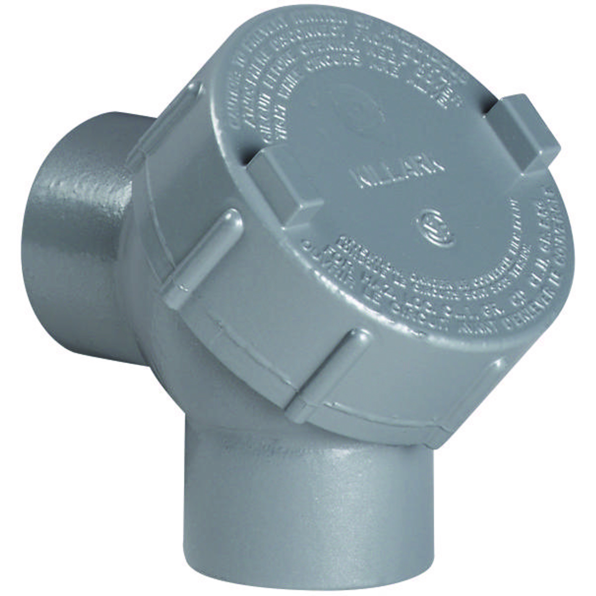 Y-1M Female to Female Capped Elbow, 1/2 in Trade, 90 deg, Iron, DURALOY