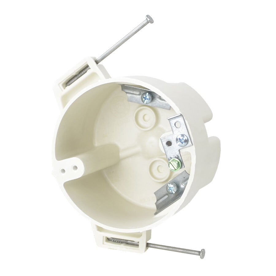 9351-NGC2 FiberglassBOX Premier Series Fixture Support Box, Fiberglass Reinforced Polyester/Thermoset, 22.5 cu-in, 4 Knockouts, 2-7/16 in D