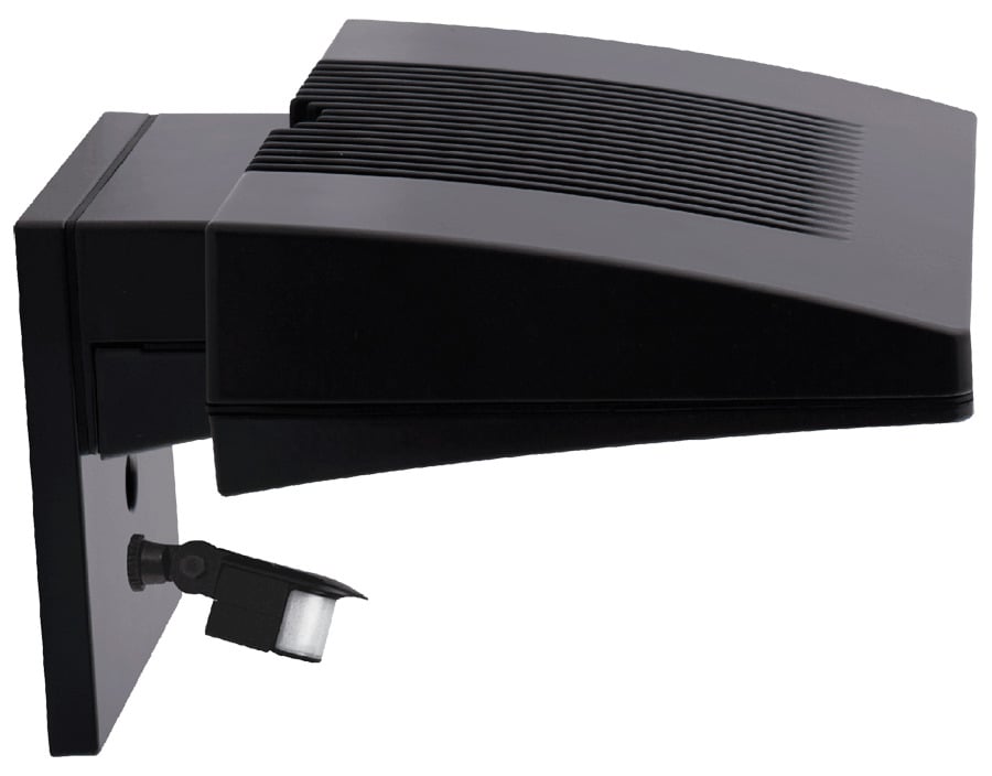 WPLED26MSS Wallpack, LED Lamp, 30 W Fixture, 100 to 240/277 VAC, Bronze Housing