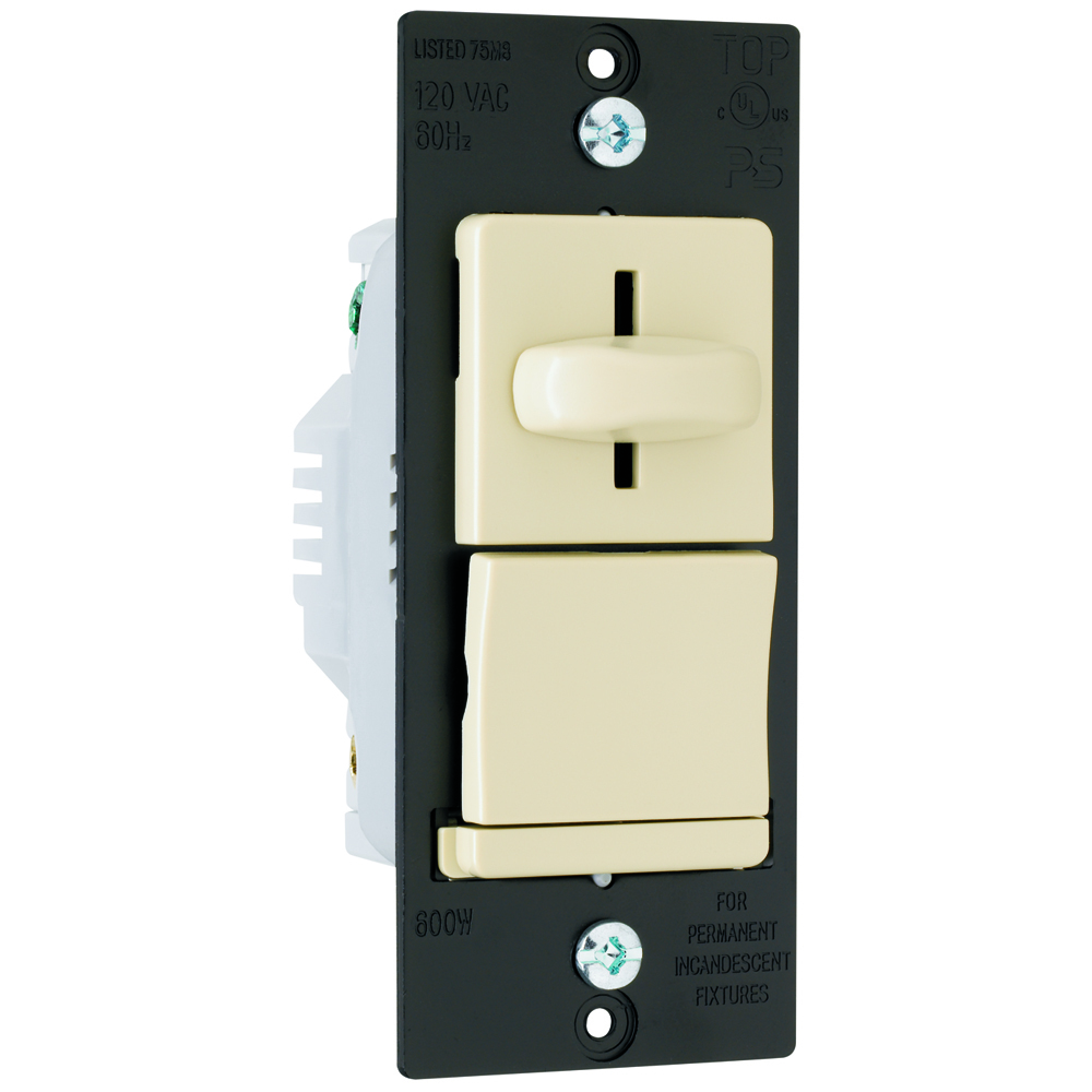 LS603PI LS TradeMaster 3-Way Dimmer Switch, 120 VAC, 1 Pole, Ivory