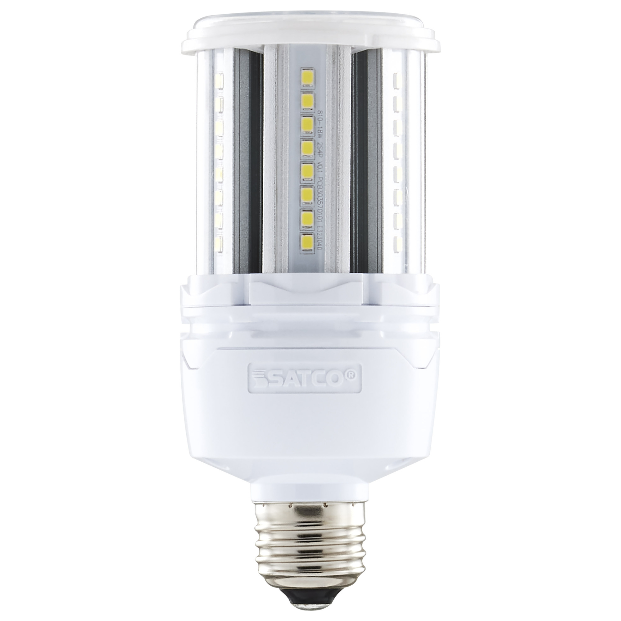 S49390 Replacement HID, 18 W, E26 Lamp Base, Corncob Shape, 2484 Lumens