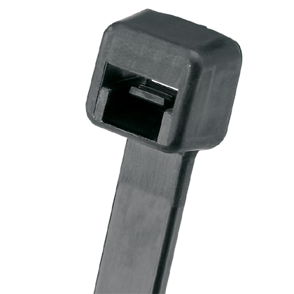 Cable Tie, Black, UV Nylon 612, 3.9", 20lb, PK100