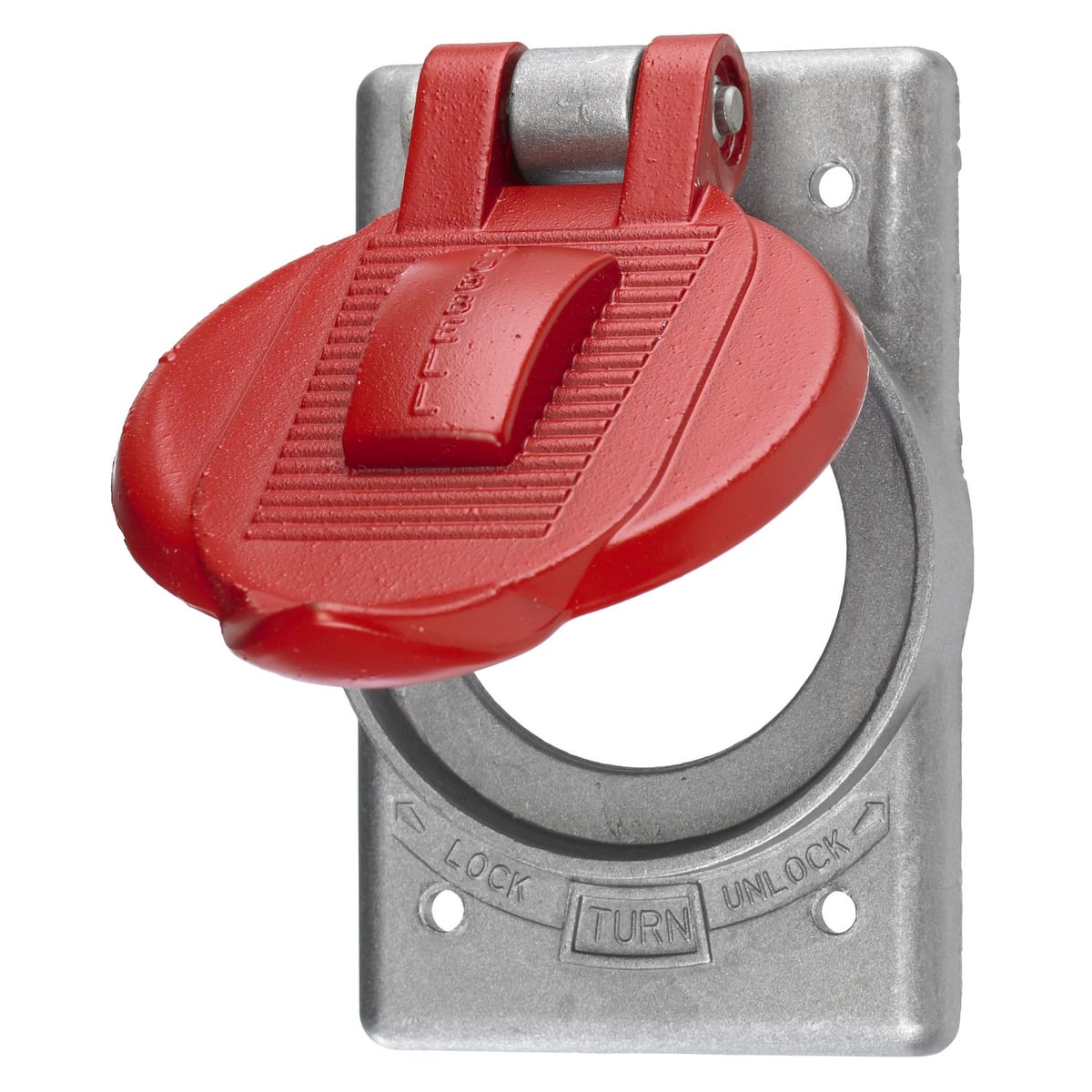 HBL20446 Close Standard Weatherproof Cover, 4.37 in L x 2.84 in W x 1.16 in D, Cast Aluminum