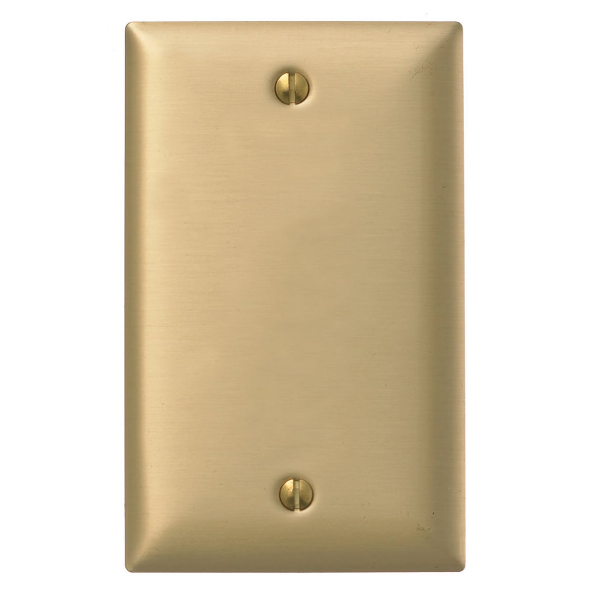 SBP13 Standard Blank Wall Plate, 1 Gangs, 2.87 in W x 4.5 in H, Brass