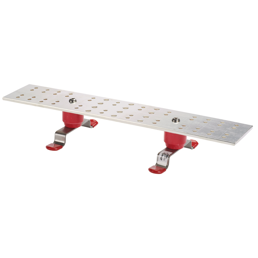 GB4B0624TPI-1 StructuredGround Telecommunication Flat Grounding Busbar, 20 in L x 4 in W, 600 V AC, Copper