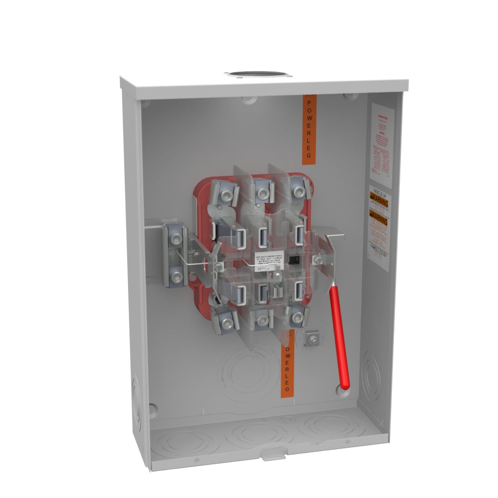 U9701-RL-IL 7 Term, Ringless, Small Hub Opening, 7-16 inch Knockout Lock Provision, Lever Bypass