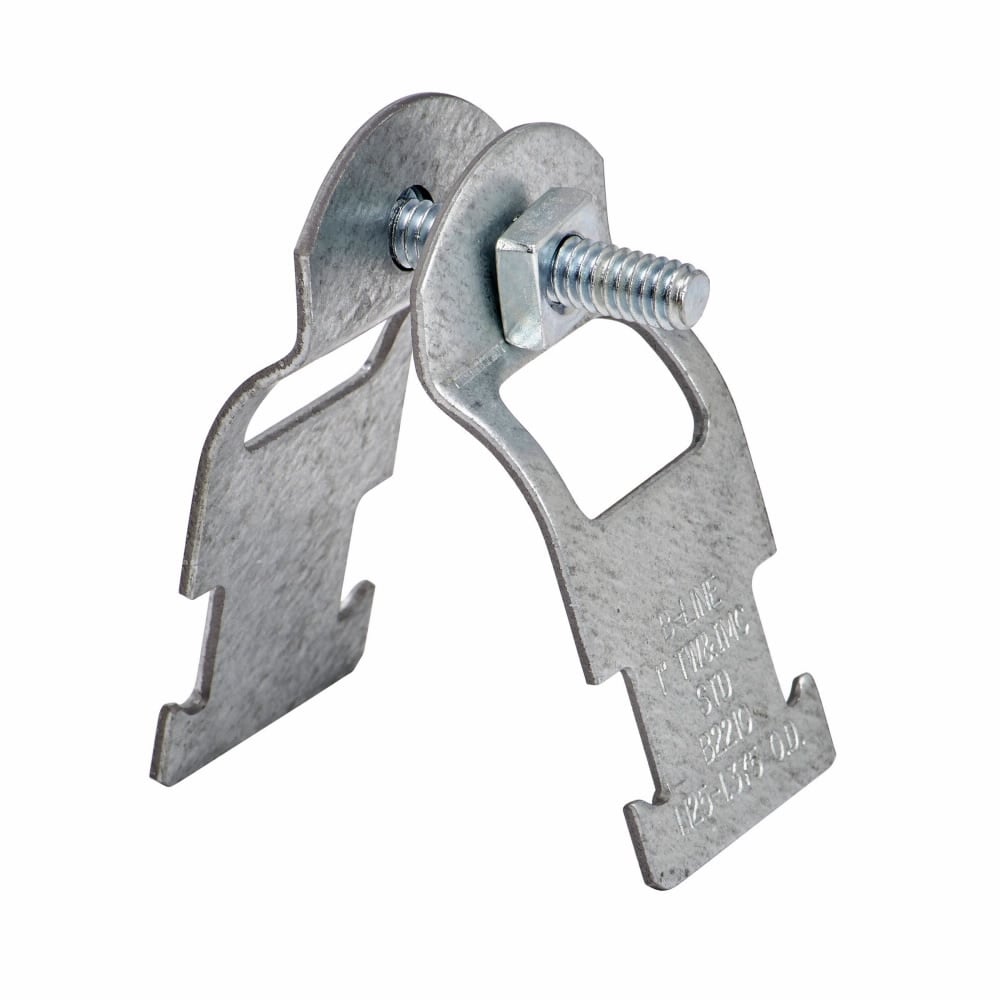 B2209PAZN B2000 2-Piece Pipe Clamp, 3/4 in Conduit, 400/50 lb Load, 0.917 to 1.081 in OD, Steel