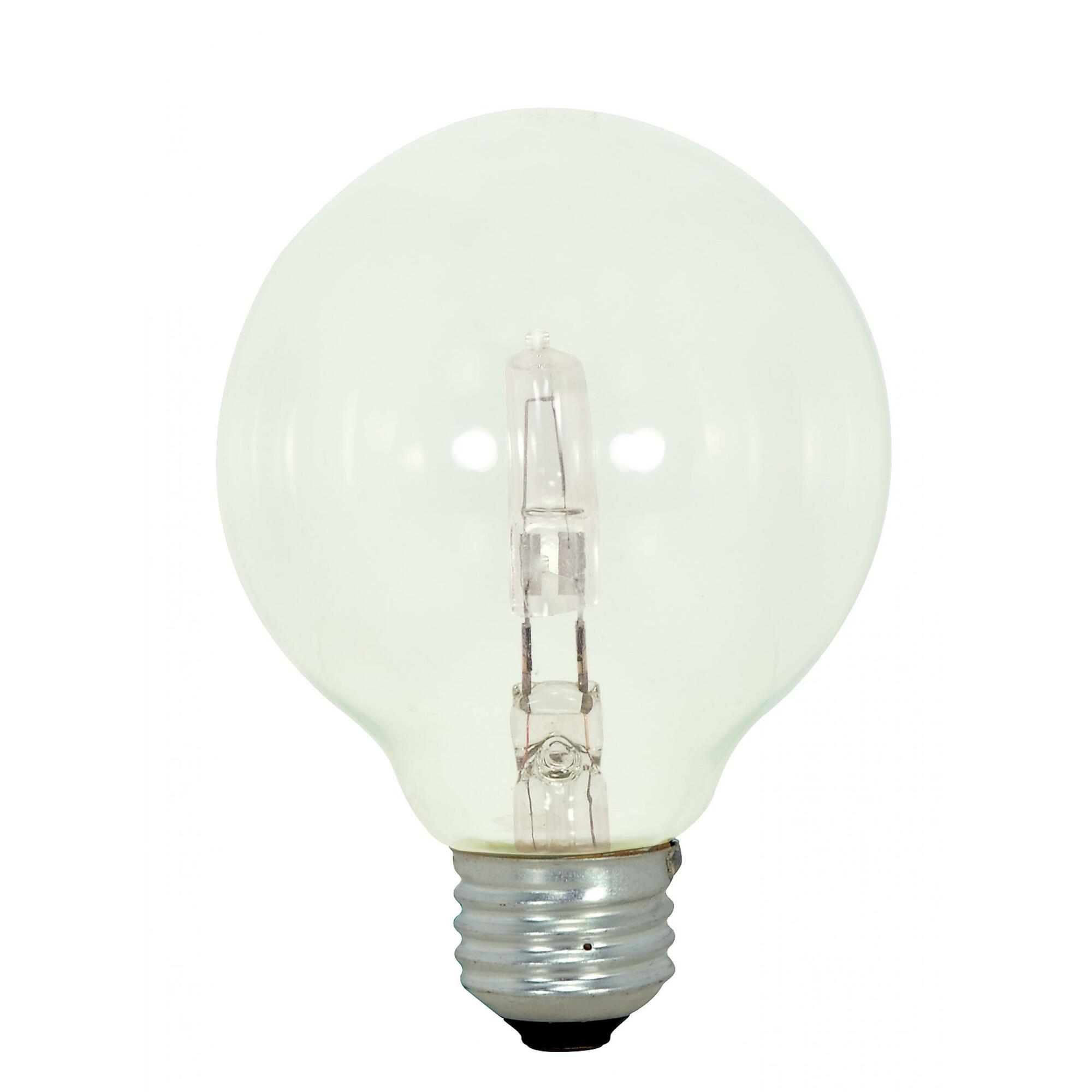 S2437 EXCEL Decorative Dimmable Halogen Lamp, 43 W, E26 Lamp Base, G25 Globe Shape, 120 VAC
