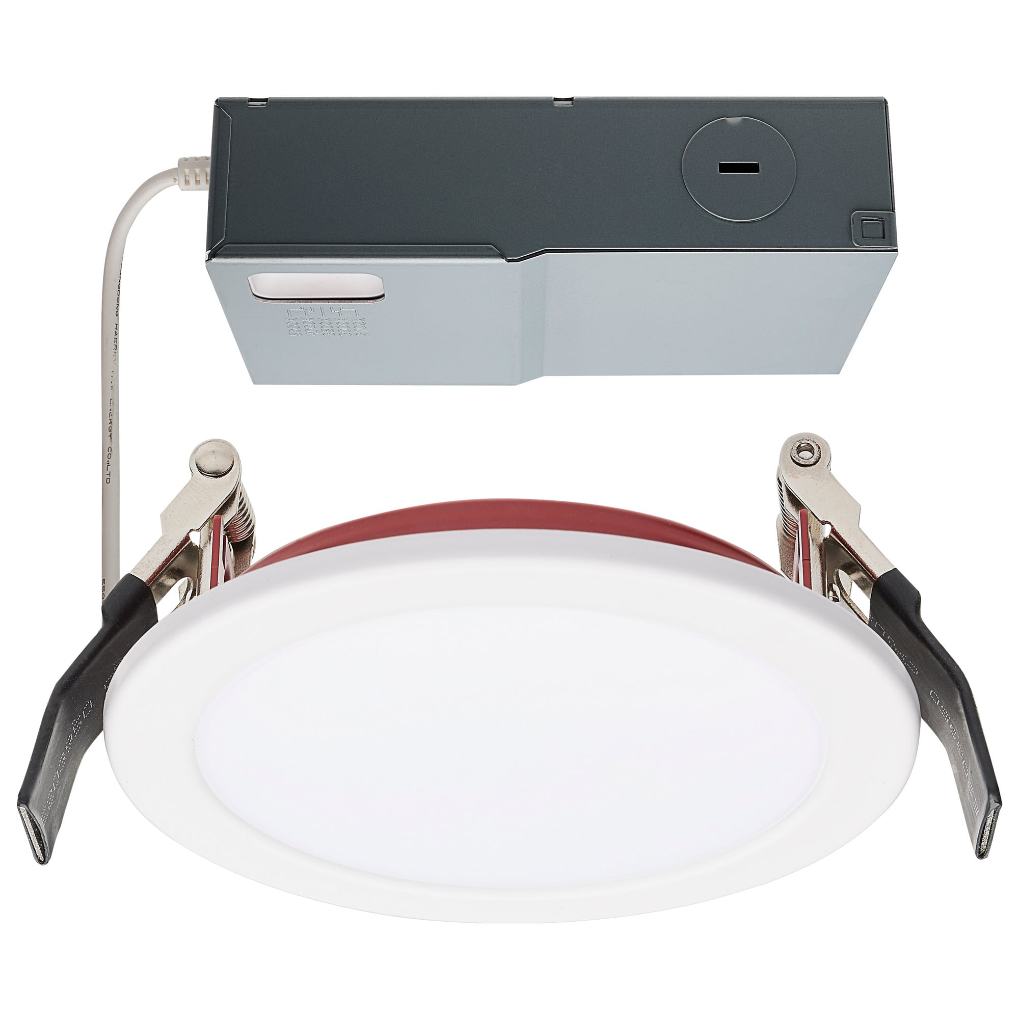 10W LED Fire-Rated 4-Inch Direct Wire Downlight - Round - White - CCT Selectable - 120V - Dimmable