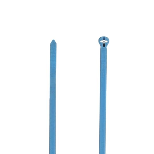 TY525M-PDT Ty-Rap Detectable Cable Tie, 7.2 in L x 0.18 in W x 0.047 in THK, Polypropylene, Blue