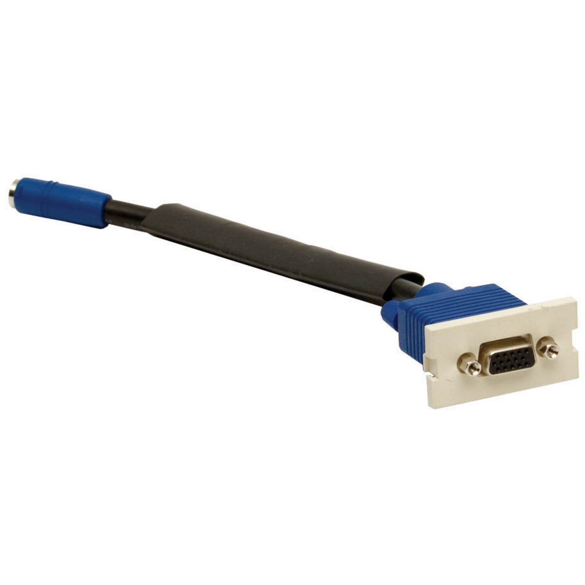 15T6P1 Plug-N-Play Standard VGA Audio/Video Connector, 15-Pin Female x 8-Pin Female D-Sub Connector