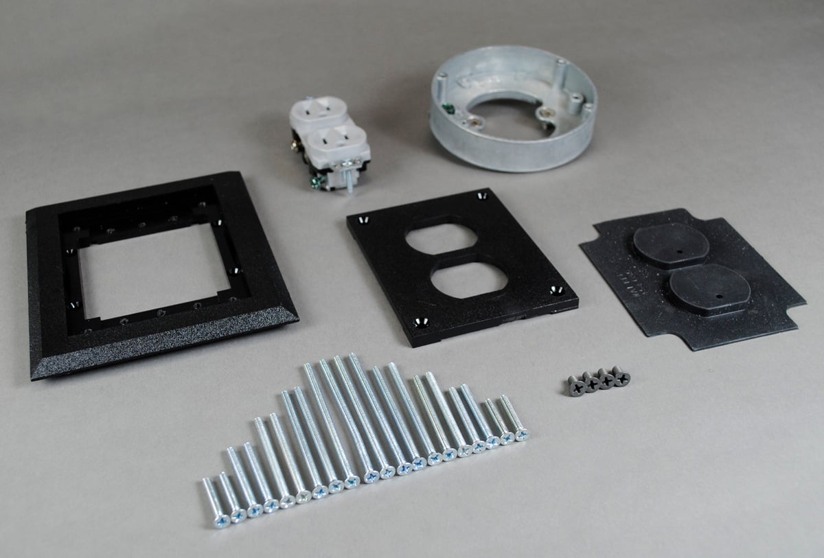 S165BLK Source 1 Unassembled Complete Flush Activation, 4-3/4 in L x 5-3/4 in W, Polycarbonate