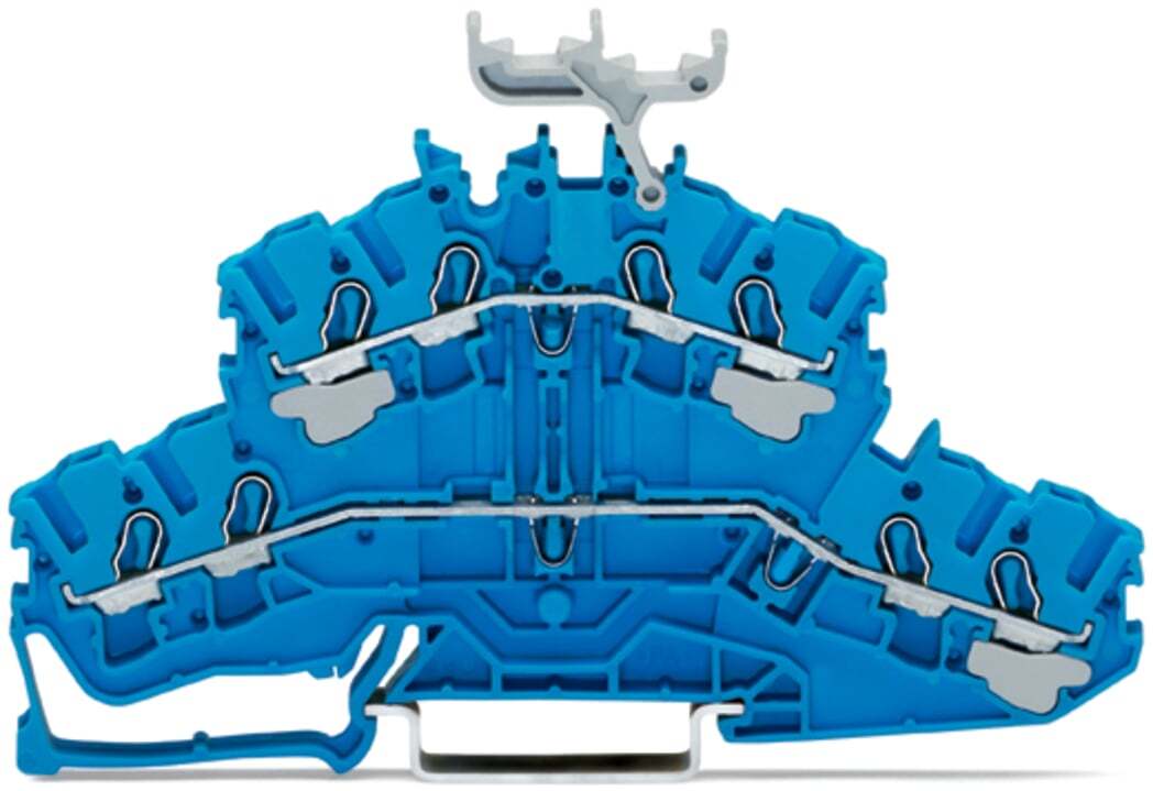 2002-2434 Operating Tool Deck Terminal Block, 800 V, 24 A, 22 to 12 AWG Wire, 2 Poles, DIN Rail Mount