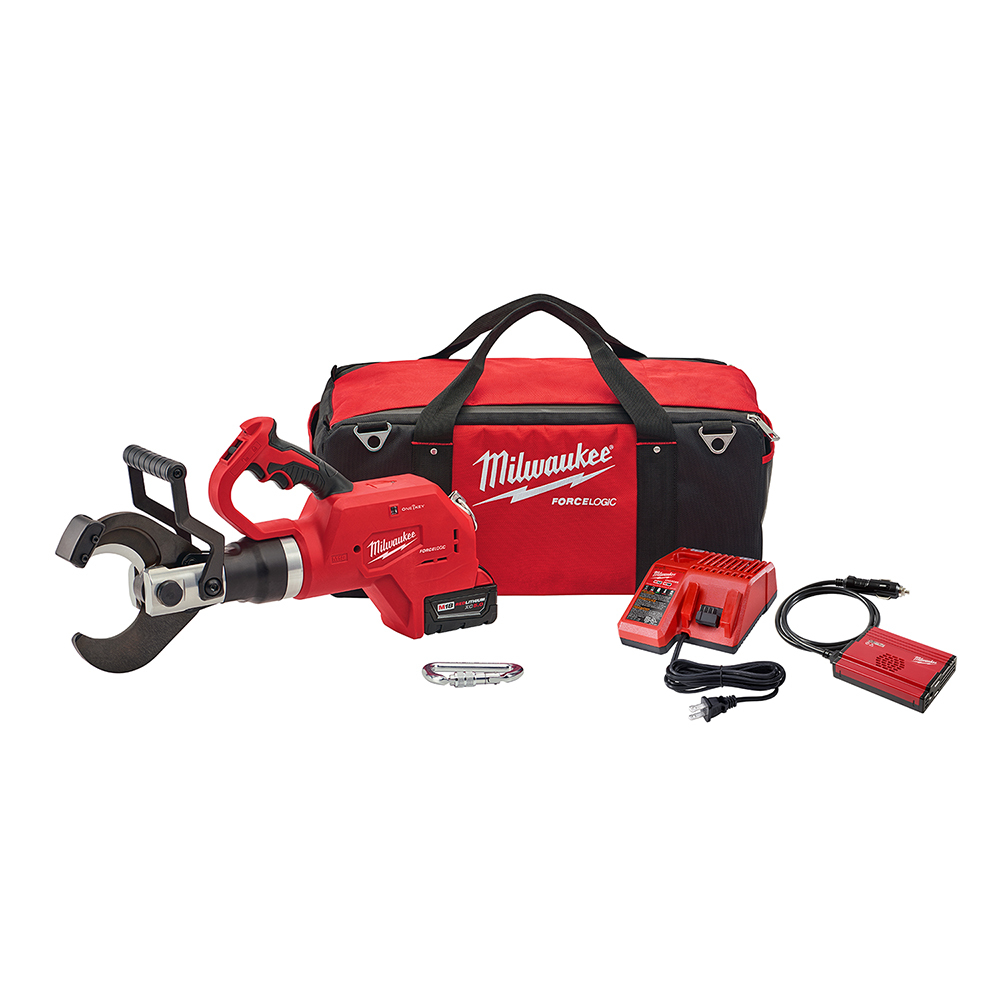 2776-21 M18 Cordless Cable Cutter Kit, Up to 1500 kcmil Cutting, 18 V DC, 5 Ah Li-Ion Battery