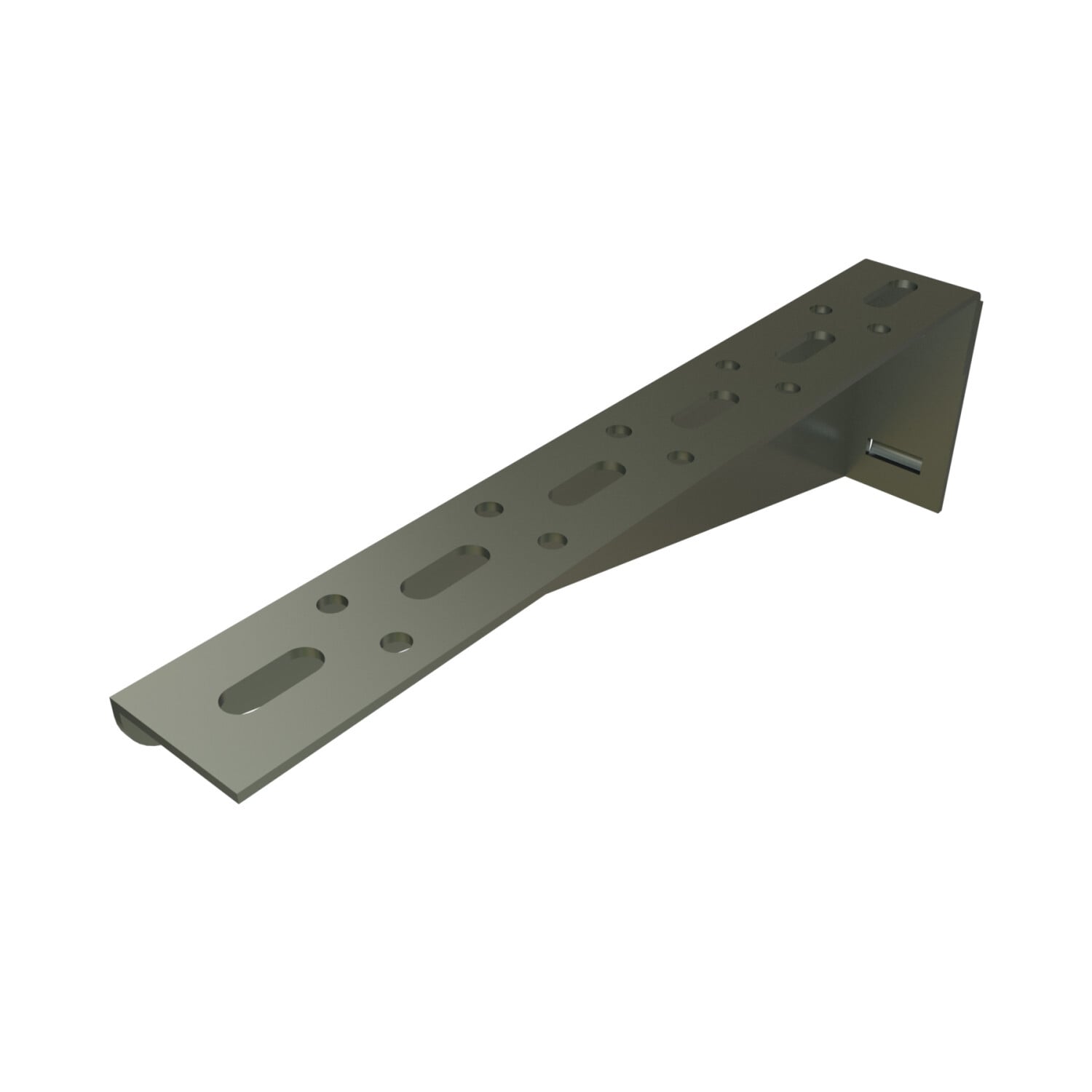 P2498L-GR P2498 Left Channel Bracket, 20 in L x 1-5/8 in W x 1/4 in THK, HRPO Steel