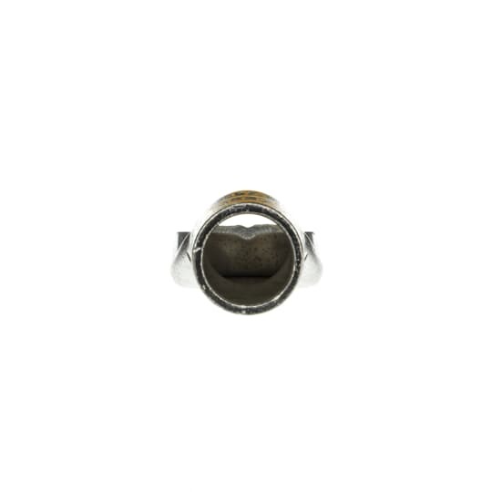54226 Color-Keyed 54200 2-Hole Non-Insulated Compression Lug With Peep Hole, 900 kcmil Copper Conductor, Die Code: 115, 1/2 in Stud, Copper