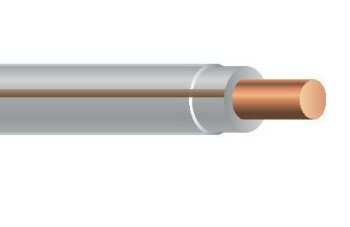 THHN Wire, 12 AWG, Gray/Brown, Solid, Copper Conductor, 500 Foot Reel