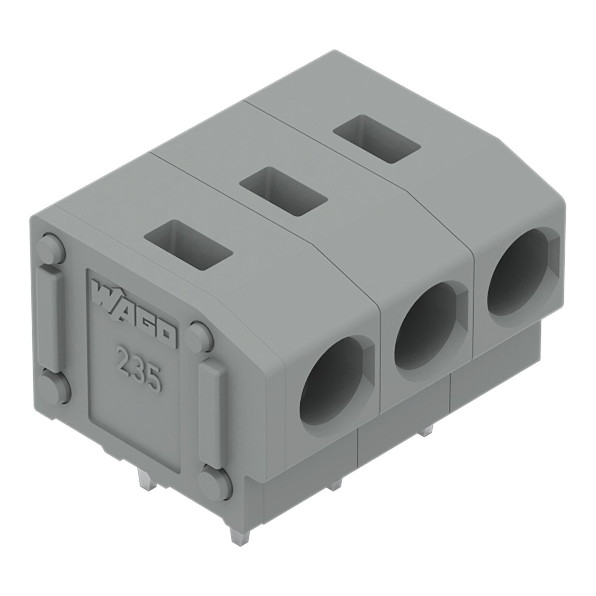 235-403 Operating Tool PCB Terminal Block, 630 V, 24 A, 28 to 14 AWG Wire, 3 Poles