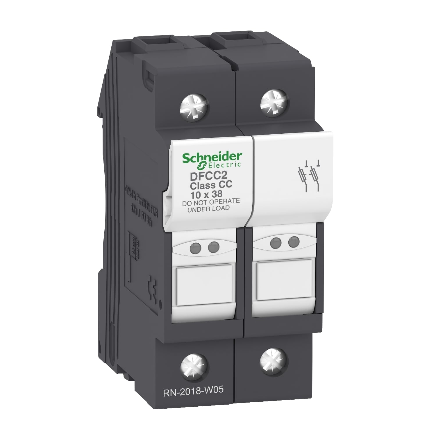 DFCC2 TeSys Fuse Holder, 600 V AC, 30 A, 16 to 10 AWG Wire, 2 Poles