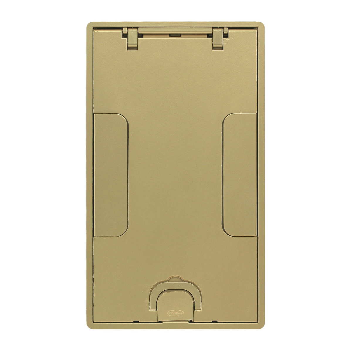 24GTCVRBRS Flush Recessed Surface Style Standard Floor Box Cover, 10.69 in L x 6.19 in W, Cast Aluminum