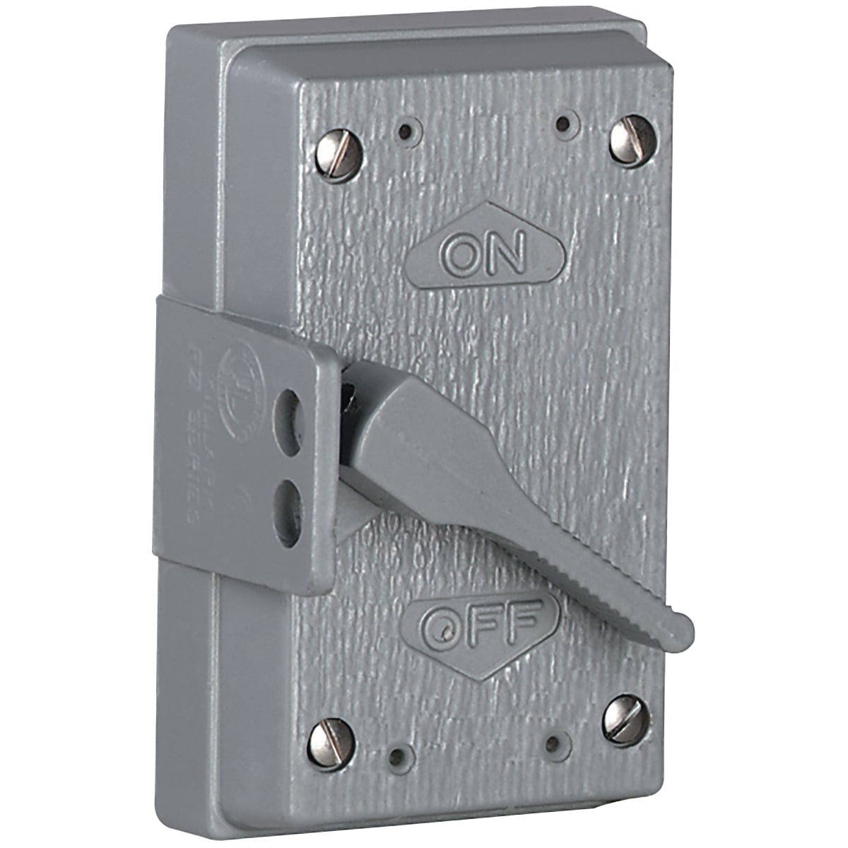 FZ8647 FZ Series Heavy Duty Toggle Switch Box Cover, 4-9/16 in L x 2-13/16 in W, Long Throw Cover, Aluminum