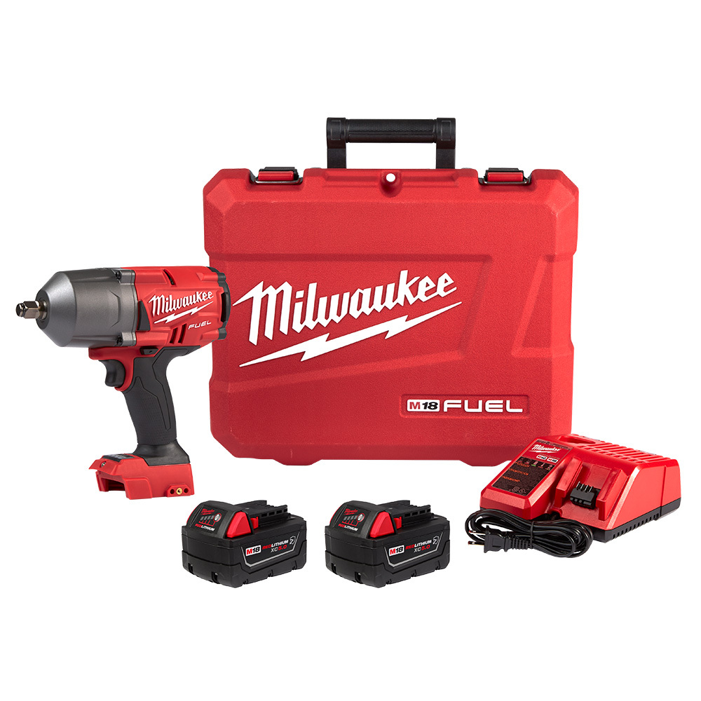 2767-22R M18 FUEL High Torque Impact Wrench, Square Drive, 1400 ft-lb Torque Rating, 18 V, 8.39 in OAL