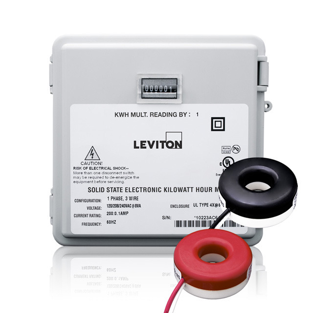 MO240-1SW 2-Element Outdoor Mini Meter Kit, 120/208/240 V AC, 100 A, 50/60 Hz, 3 W Power Rating
