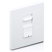 AWSMT-EAW Renoir Wide Wall Box Dimmer With Thin Heat Sink, 120/230/277 VAC, 5 A, 1 Pole, White