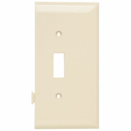 PJSE1LA Sectional Wall Plate, 1 Gangs, 5 in, Thermoplastic, Light Almond
