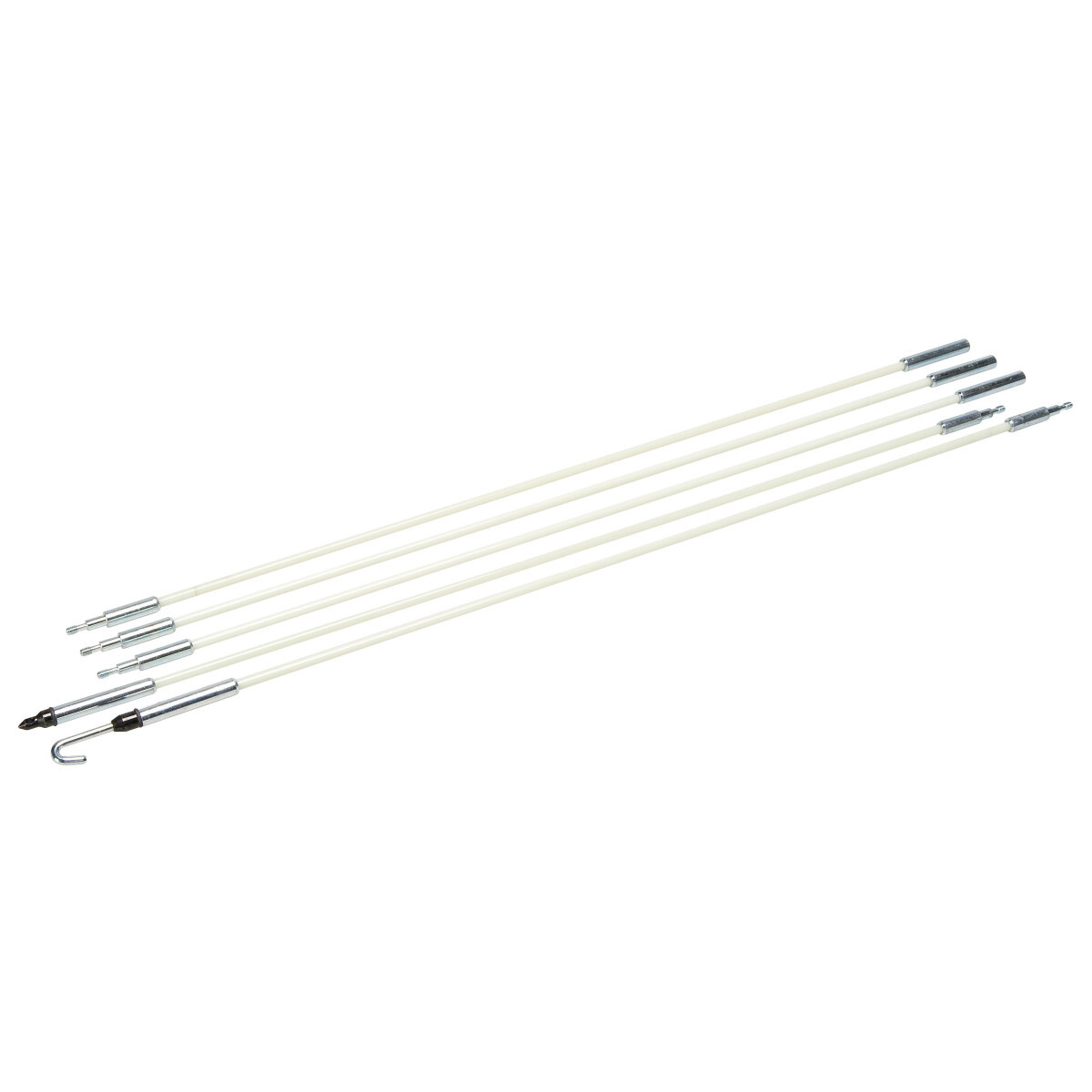 540-8M Mini Glo Stix Kit, 8 ft L, 3/16 in Dia Pole, Fiberglass, Clear/Green