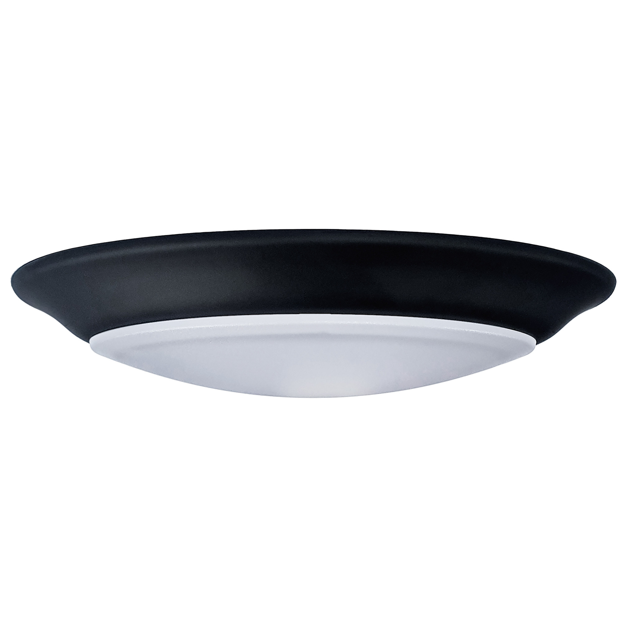 62-1667 Nuvo Disk Light Fixture, 13 W Fixture, 120 V, Black Housing