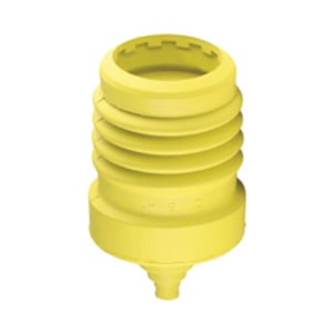 Eaton arrow hart boot, Flexible and easy to apply to connector, cord hole opening can be cut away for large diamter cords, Yellow, Neoprene, Used with 20A and 30A four-wire and five wire industrial locking devices