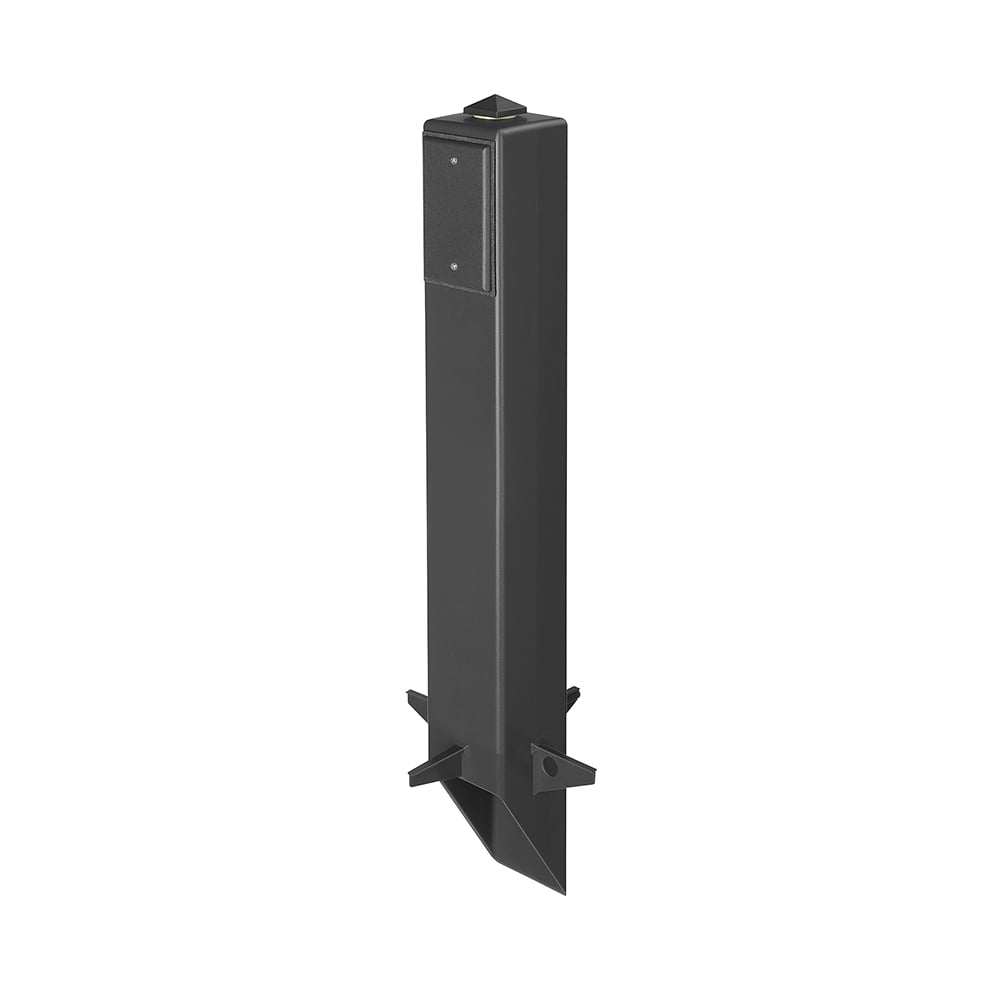 GP26B Gard-N-Post GP Series Low Profile Fixture Support With GP26BGC Grounding Clip, 26 in L x 3.361 in W x 3.361 in H, In-Ground Mount, 2 Outlets, Plastic